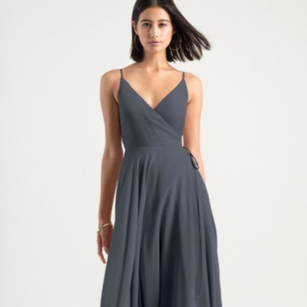 Bridesmaid Dress: Jenny Yoo, James, Storm, Size 6
